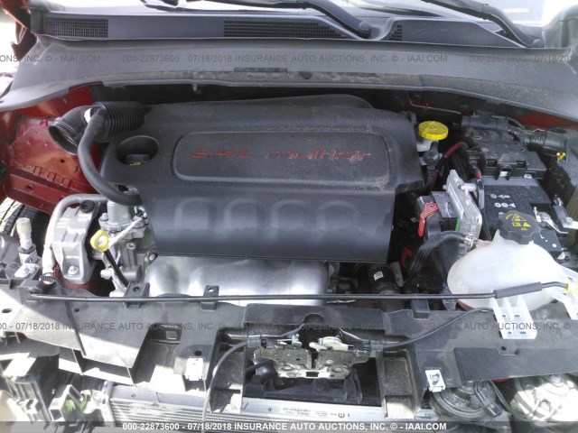 3C4NJCBB5HT611465 - 2017 JEEP COMPASS LATITUDE 红色 照片 10