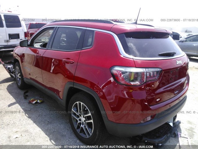 3C4NJCBB5HT611465 - 2017 JEEP COMPASS LATITUDE 红色 照片 3