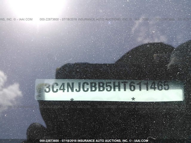 3C4NJCBB5HT611465 - 2017 JEEP COMPASS LATITUDE 红色 照片 9