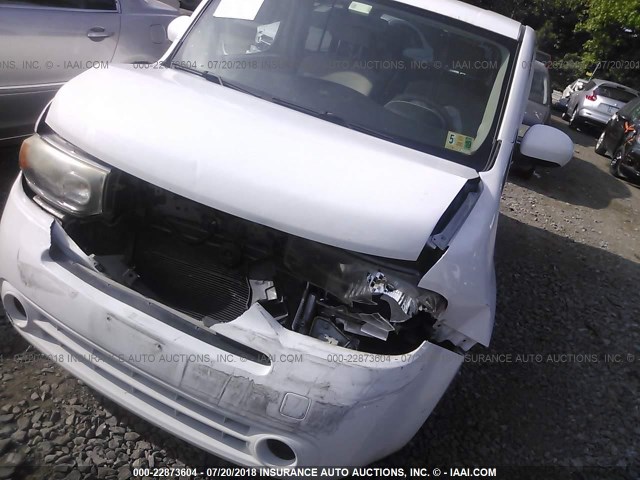 JN8AZ2KR9BT204593 - 2011 NISSAN CUBE S/SL/KROM WHITE photo 6