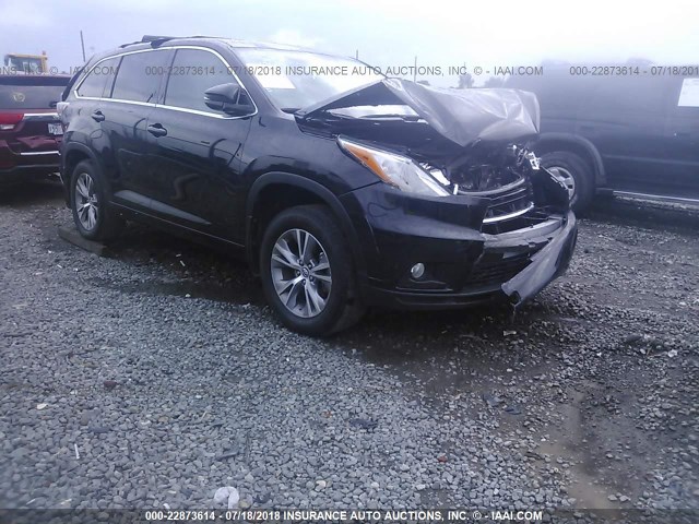 5TDZKRFH6GS146302 - 2016 TOYOTA HIGHLANDER LE/LE PLUS BLACK photo 1