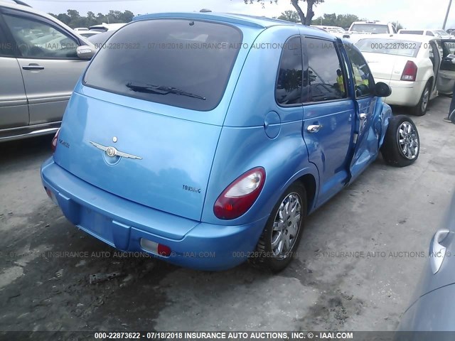 3A8FY58B18T121729 - 2008 CHRYSLER PT CRUISER TOURING BLUE photo 4