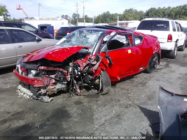 JTKJF5C70D3055859 - 2013 TOYOTA SCION TC 红色 照片 2