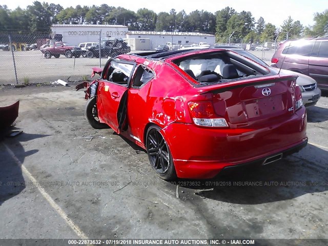 JTKJF5C70D3055859 - 2013 TOYOTA SCION TC 红色 照片 3