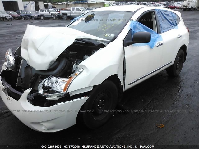 JN8AS5MV1CW369196 - 2012 NISSAN ROGUE S/SV WHITE photo 2