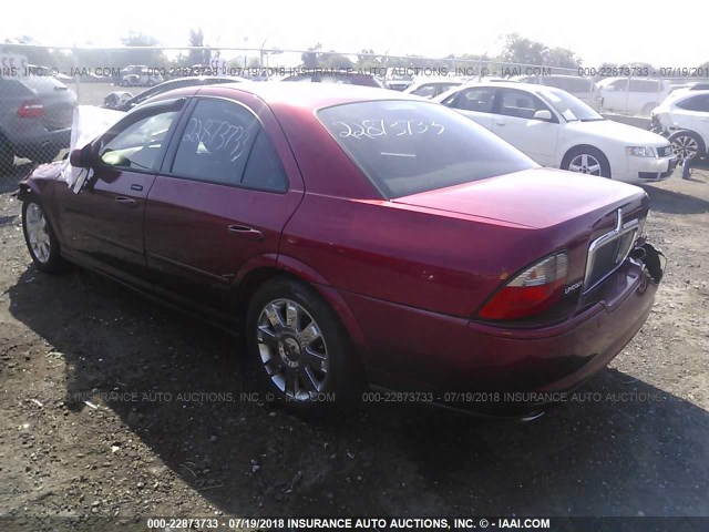 1LNHM87A05Y628116 - 2005 LINCOLN LS 红色 照片 3