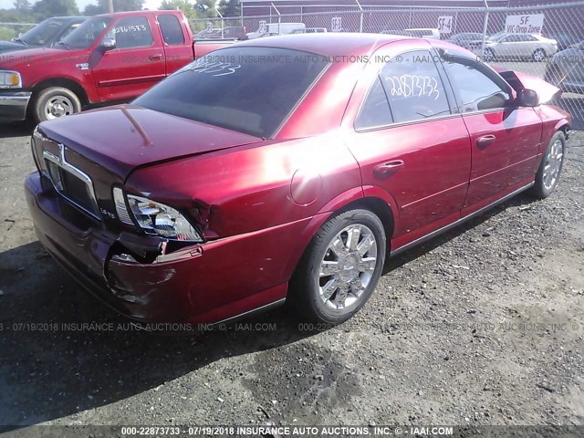 1LNHM87A05Y628116 - 2005 LINCOLN LS 红色 照片 4
