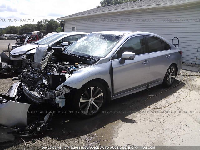 4S3BNBL63F3004833 - 2015 SUBARU LEGACY 2.5I LIMITED SILVER photo 2