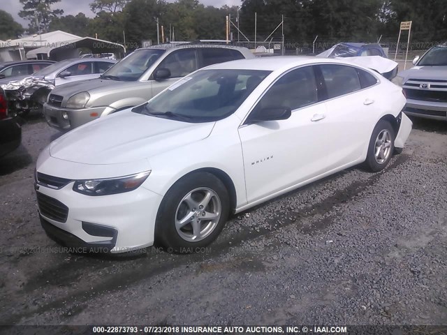 1G1ZB5ST1GF358973 - 2016 CHEVROLET MALIBU LS Ağ foto 2