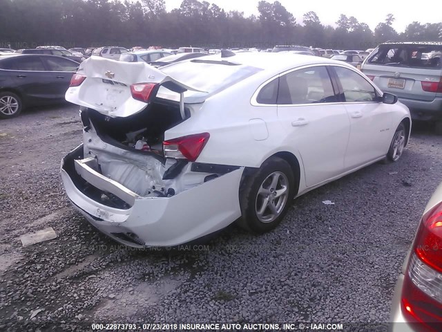 1G1ZB5ST1GF358973 - 2016 CHEVROLET MALIBU LS Ağ foto 4
