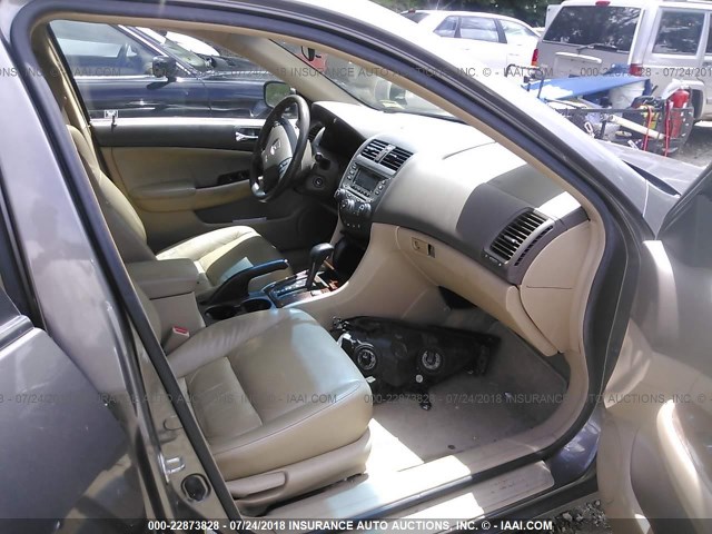 1HGCM56867A216601 - 2007 HONDA ACCORD EX GRAY photo 5