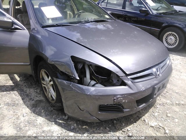 1HGCM56867A216601 - 2007 HONDA ACCORD EX ნაცრისფერი ფოტო 6