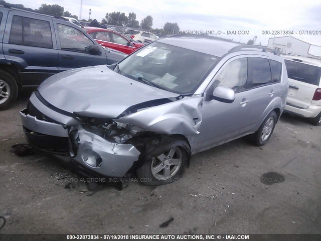 JA4AT2AW2AZ008764 - 2010 MITSUBISHI OUTLANDER ES ვერცხლისფერი ფოტო 2