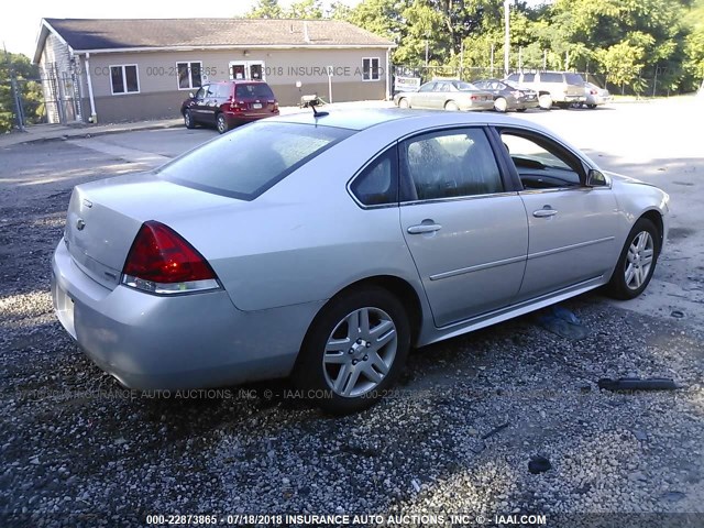 2G1WB5E39G1104191 - 2016 CHEVROLET IMPALA LIMITED LT SILVER photo 4