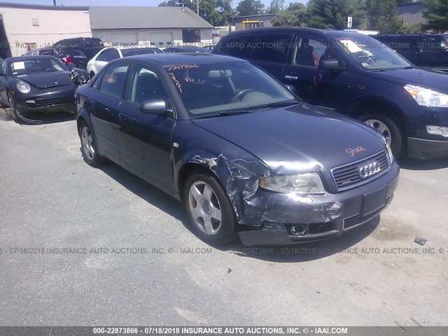 WAULC68E34A189666 - 2004 AUDI A4 1.8T QUATTRO GRAY photo 1