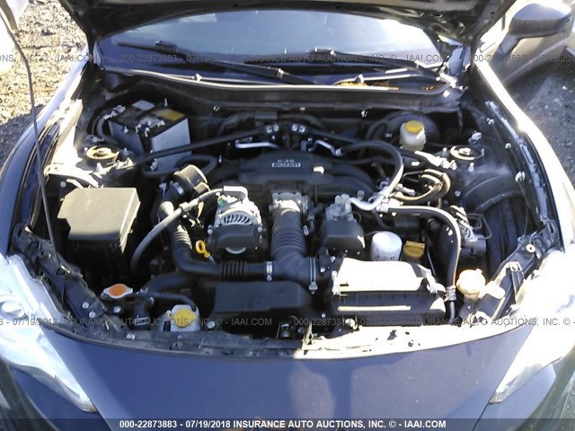 JF1ZNAA12G8700545 - 2016 TOYOTA SCION FR-S GRAY photo 10