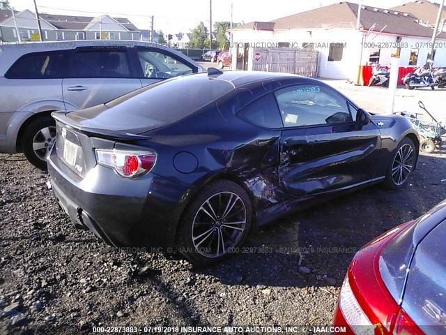 JF1ZNAA12G8700545 - 2016 TOYOTA SCION FR-S GRAY photo 4