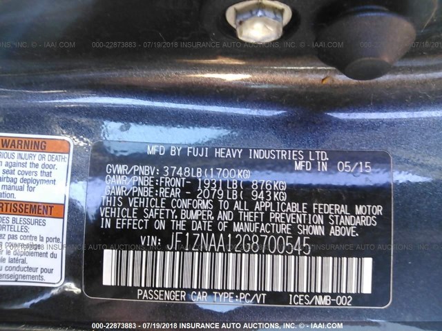 JF1ZNAA12G8700545 - 2016 TOYOTA SCION FR-S GRAY photo 9