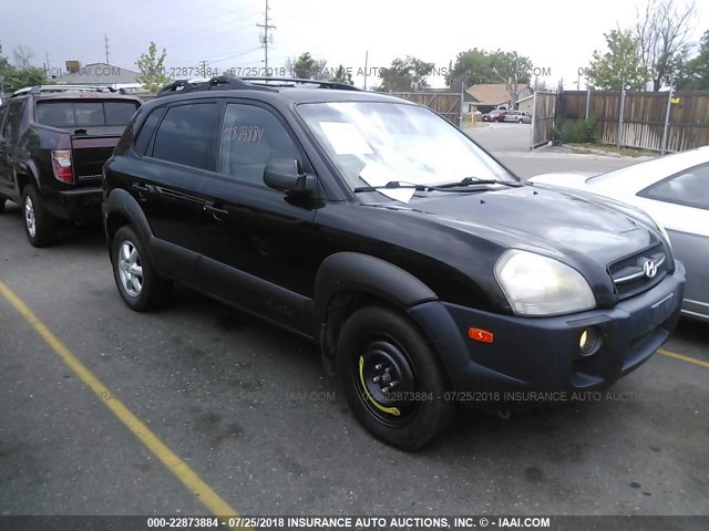 KM8JN72D25U152985 - 2005 HYUNDAI TUCSON GLS/LX BLACK photo 1