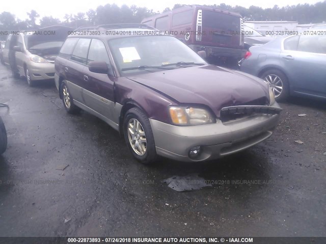 4S3BH6860Y7662936 - 2000 SUBARU LEGACY OUTBACK LIMITED BURGUNDY photo 1