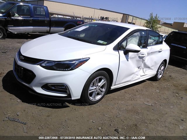 1G1BE5SM6H7238745 - 2017 CHEVROLET CRUZE LT WHITE photo 2