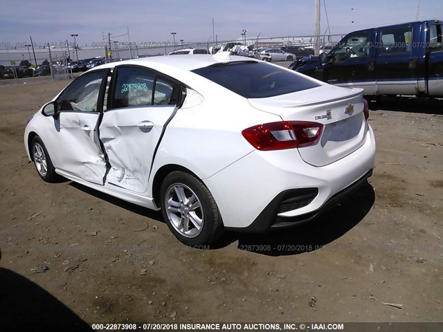 1G1BE5SM6H7238745 - 2017 CHEVROLET CRUZE LT WHITE photo 3