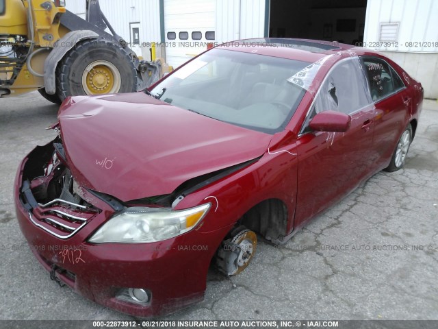 4T4BF3EK3BR103610 - 2011 TOYOTA CAMRY SE/LE/XLE წითელი ფოტო 2