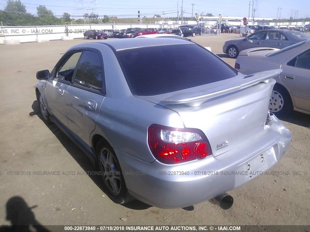 JF1GD29684G502781 - 2004 SUBARU IMPREZA WRX SILVER photo 3