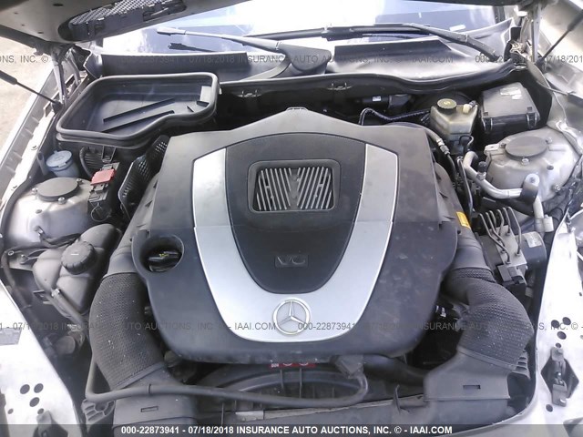 WDBWK54F96F103812 - 2006 MERCEDES-BENZ SLK 280 SILVER photo 10