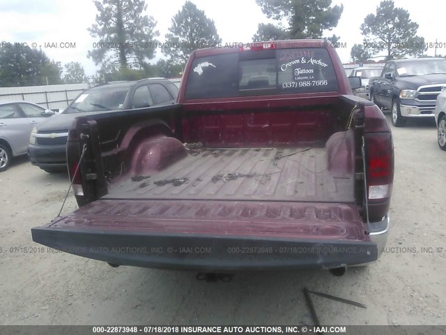 1C6RD6LT9CS301015 - 2012 DODGE RAM 1500 SLT BURGUNDY photo 8