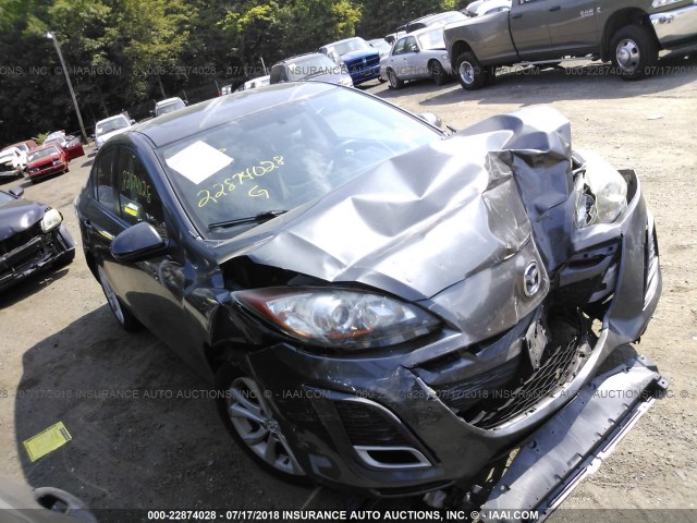 JM1BL1U61B1396697 - 2011 MAZDA 3 S GRAY photo 1