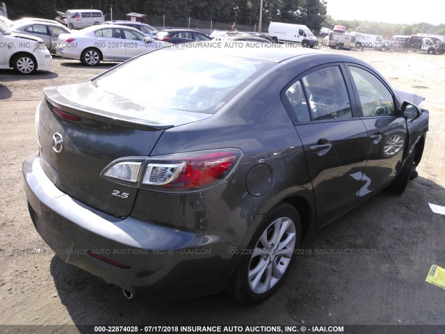 JM1BL1U61B1396697 - 2011 MAZDA 3 S GRAY photo 4