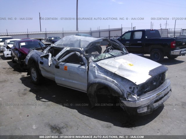 5TEHN72N42Z075180 - 2002 TOYOTA TACOMA DOUBLE CAB 银色 照片 1