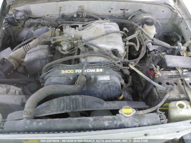 5TEHN72N42Z075180 - 2002 TOYOTA TACOMA DOUBLE CAB 银色 照片 10