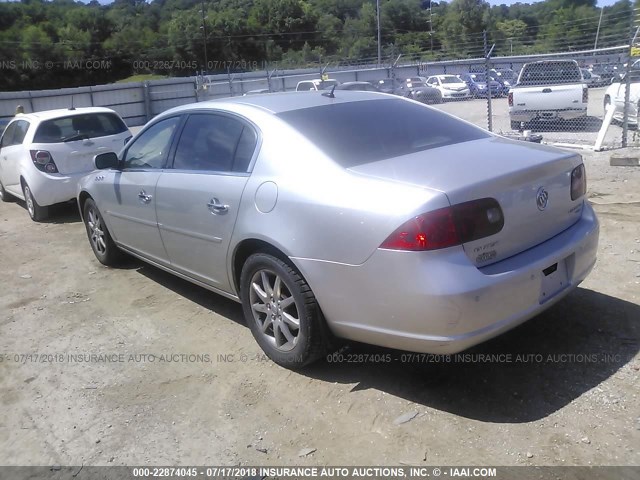 1G4HD57237U223885 - 2007 BUICK LUCERNE CXL SILVER photo 3