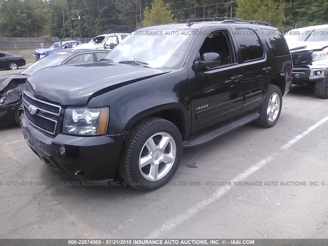 1GNSCAE00BR180147 - 2011 CHEVROLET TAHOE C1500  LS BLACK photo 2