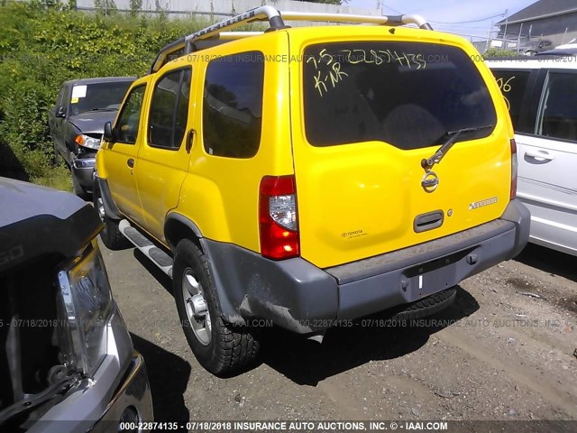 5N1ED28Y14C606584 - 2004 NISSAN XTERRA XE/SE YELLOW photo 3