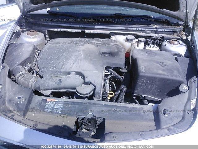1G1ZC5E03CF163790 - 2012 CHEVROLET MALIBU 1LT SILVER photo 10