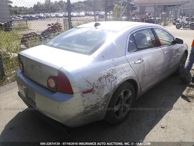 1G1ZC5E03CF163790 - 2012 CHEVROLET MALIBU 1LT SILVER photo 4