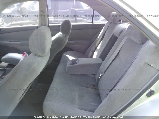 JTDBE32K030234220 - 2003 TOYOTA CAMRY LE/XLE SILVER photo 8