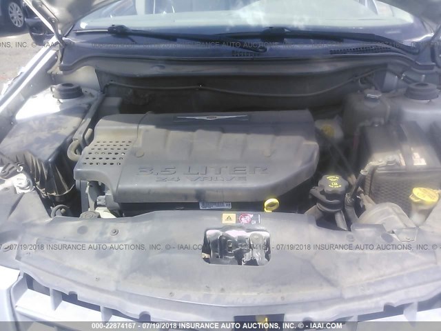 2A8GF78466R638757 - 2006 CHRYSLER PACIFICA LIMITED SILVER photo 10