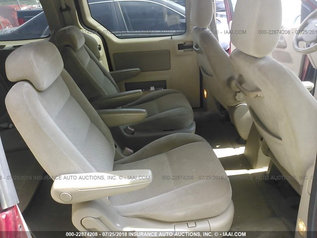 2FMZA52274BA83992 - 2004 FORD FREESTAR SEL RED photo 8