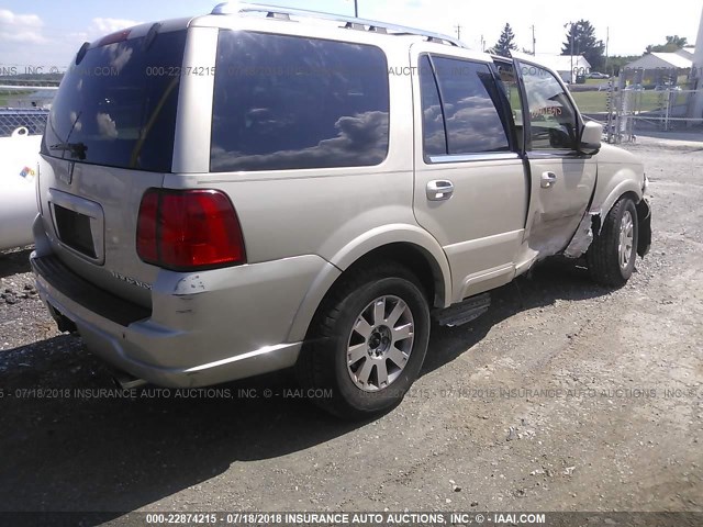 5LMFU28R34LJ34043 - 2004 LINCOLN NAVIGATOR TAN photo 4