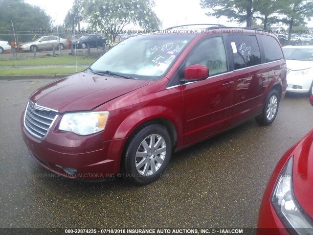 2A8HR54P48R600446 - 2008 CHRYSLER TOWN & COUNTRY TOURING RED photo 2
