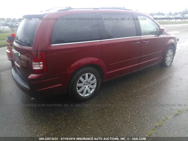 2A8HR54P48R600446 - 2008 CHRYSLER TOWN & COUNTRY TOURING RED photo 4