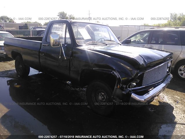 1GCCC14H5FF442417 - 1985 CHEVROLET C10 BLACK photo 1