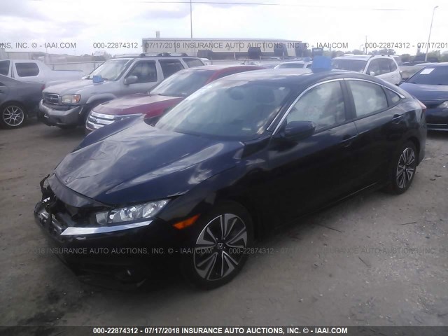 19XFC1F72GE041372 - 2016 HONDA CIVIC EXL PURPLE photo 2