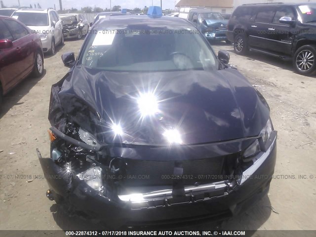 19XFC1F72GE041372 - 2016 HONDA CIVIC EXL PURPLE photo 6
