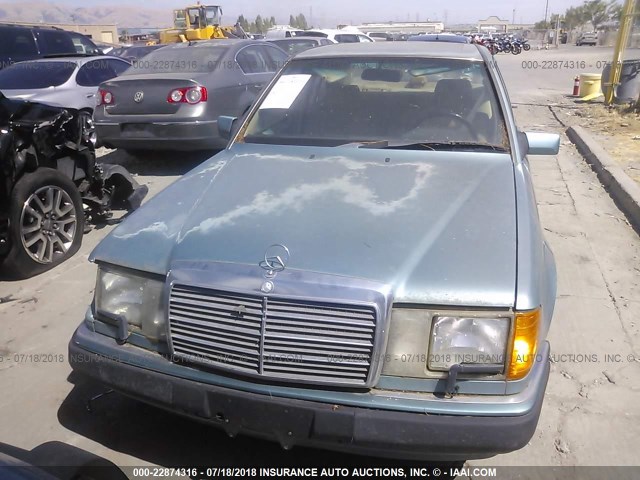 WDBEA34EXNB703352 - 1992 MERCEDES-BENZ 400 E BLUE photo 6