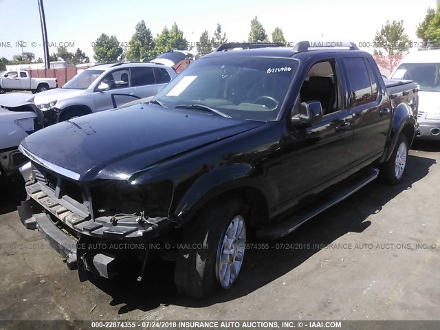 1FMEU53857UA02219 - 2007 FORD EXPLORER SPORT TR LIMITED BLACK photo 2